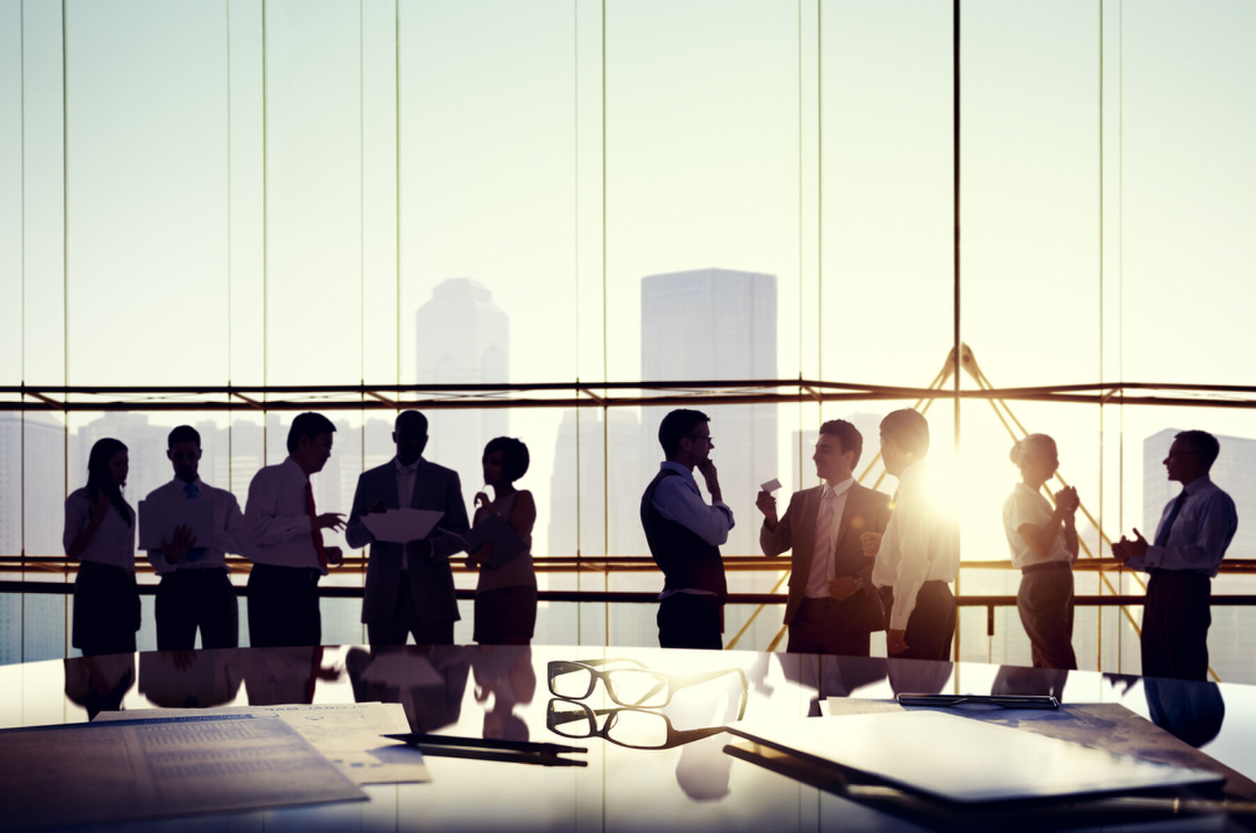 Boardroom at sunset