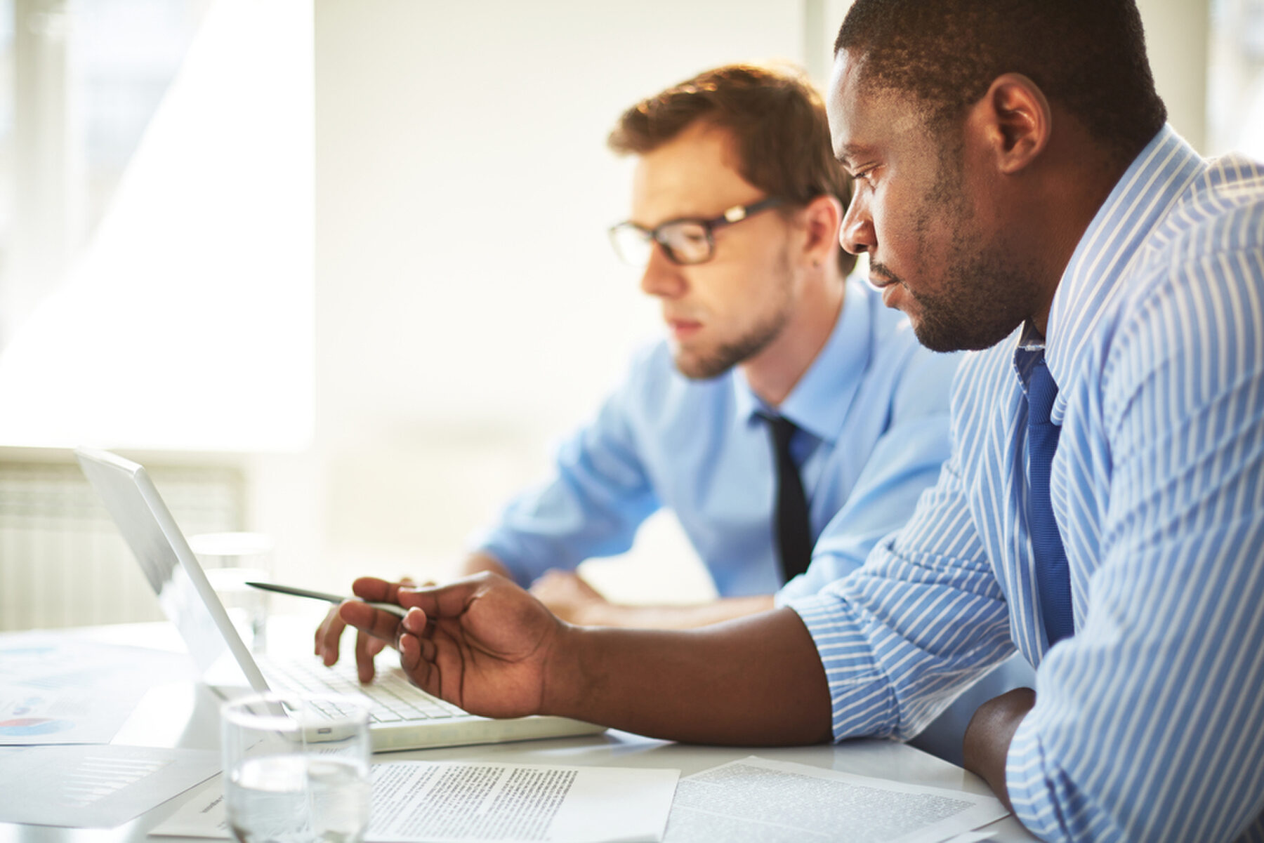 Consultants in discussion